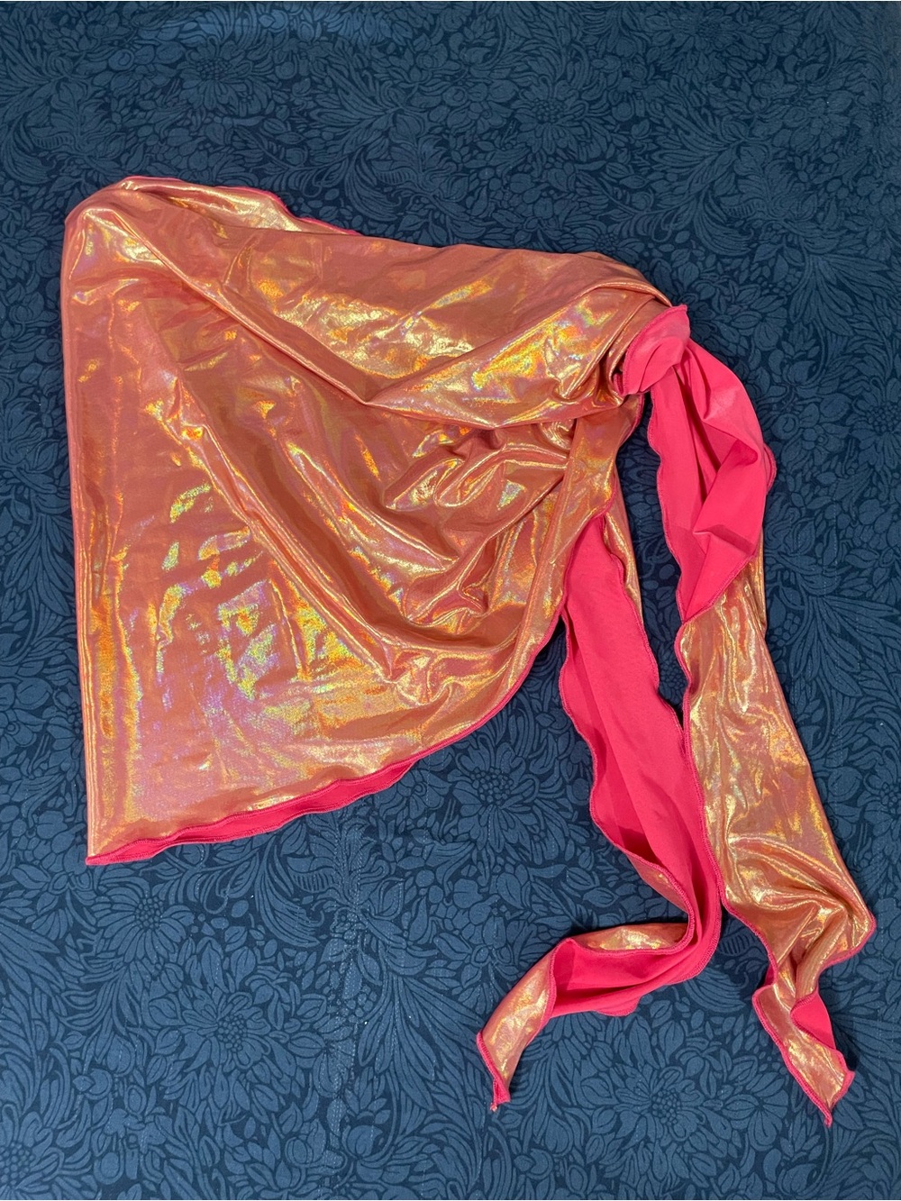 Urban Outfitters Iridescent Reversible Pink Wrap Sarong